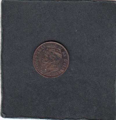 Beschrijving: 1 Centimes EMANUELE II